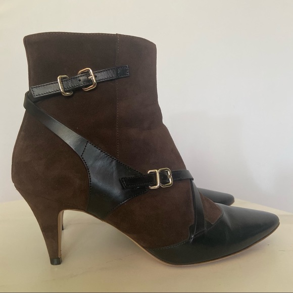 Tod’s suede and leather buckle booties - Picture 3 of 7